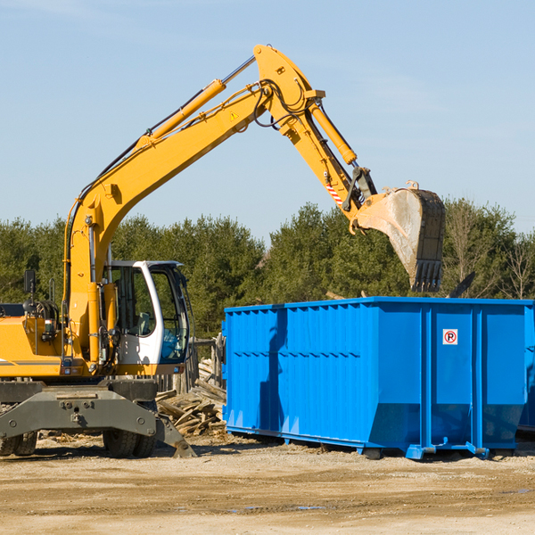 are there any restrictions on where a residential dumpster can be placed in Barr